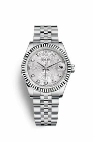 Rolex Datejust 31 Stainless Steel Fluted / Jubilee / Silver Computer 178274-0017 — фото часов Rolex Datejust 31 Stainless Steel Fluted / Jubilee / Silver Computer 178274-0017 — фото часов
