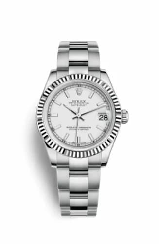 Rolex Datejust 31 Stainless Steel Fluted / Oyster / White 178274-0024 — фото часов Rolex Datejust 31 Stainless Steel Fluted / Oyster / White 178274-0024 — фото часов