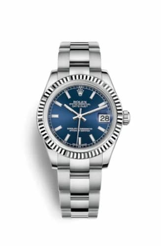 Rolex Datejust 31 Stainless Steel Fluted / Oyster / Blue 178274-0038 — фото часов Rolex Datejust 31 Stainless Steel Fluted / Oyster / Blue 178274-0038 — фото часов