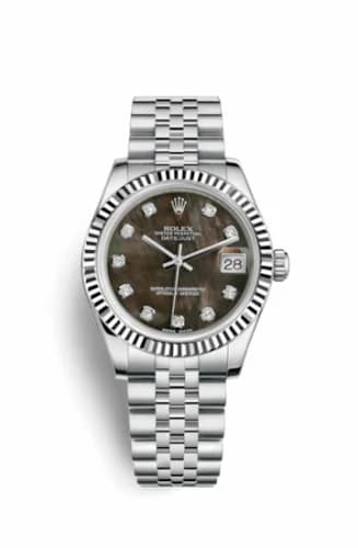 Rolex Datejust 31 Stainless Steel Fluted / Jubilee / Black MOP 178274-0046 — фото часов Rolex Datejust 31 Stainless Steel Fluted / Jubilee / Black MOP 178274-0046 — фото часов