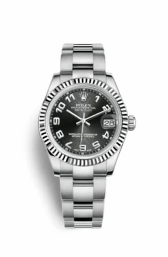 Rolex Datejust 31 Stainless Steel Fluted / Oyster / Black - Arabic 178274-0064 — фото часов Rolex Datejust 31 Stainless Steel Fluted / Oyster / Black - Arabic 178274-0064 — фото часов