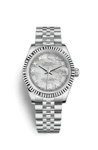 Rolex Datejust 31 Stainless Steel Fluted / Jubilee / MOP Roman 178274-0071 — фото часов Rolex Datejust 31 Stainless Steel Fluted / Jubilee / MOP Roman 178274-0071 — фото часов