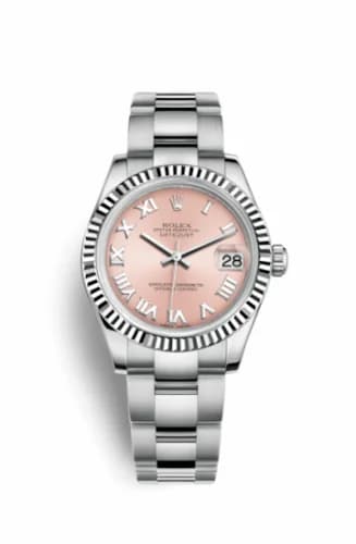 Rolex Datejust 31 Stainless Steel Fluted / Oyster / Pink Roman 178274-0076 — фото часов Rolex Datejust 31 Stainless Steel Fluted / Oyster / Pink Roman 178274-0076 — фото часов