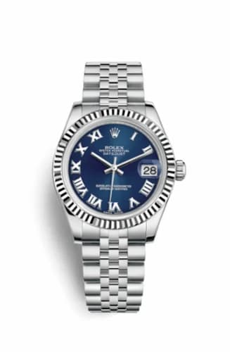 Rolex Datejust 31 Stainless Steel Fluted / Jubilee / Blue - Roman 178274-0081 — фото часов Rolex Datejust 31 Stainless Steel Fluted / Jubilee / Blue - Roman 178274-0081 — фото часов