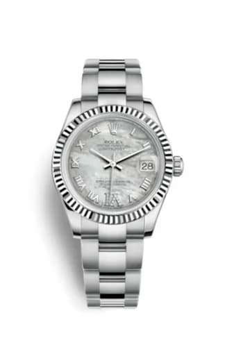 Rolex Datejust 31 Stainless Steel Fluted / Oyster / MOP - Roman 178274-0085 — фото часов Rolex Datejust 31 Stainless Steel Fluted / Oyster / MOP - Roman 178274-0085 — фото часов