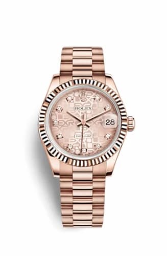 Rolex Datejust 31 Everose Fluted / President / Pink Computer 178275f-0002 — фото часов Rolex Datejust 31 Everose Fluted / President / Pink Computer 178275f-0002 — фото часов