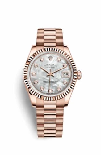 Rolex Datejust 31 Everose Fluted / President / MOP 178275f-0025 — фото часов Rolex Datejust 31 Everose Fluted / President / MOP 178275f-0025 — фото часов