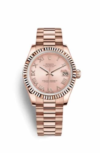 Rolex Datejust 31 Everose Fluted / President / Pink Roman 178275f-0029 — фото часов Rolex Datejust 31 Everose Fluted / President / Pink Roman 178275f-0029 — фото часов