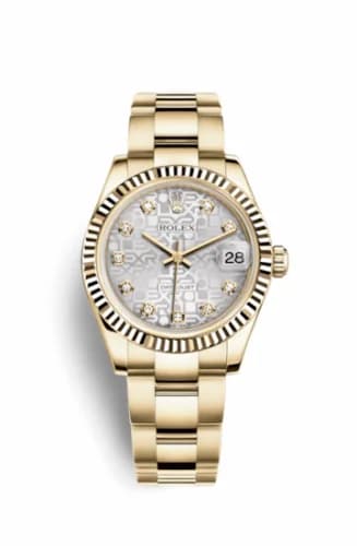 Rolex Datejust 31 Yellow Gold Fluted / Oyster / Silver Computer 178278-0031 — фото часов Rolex Datejust 31 Yellow Gold Fluted / Oyster / Silver Computer 178278-0031 — фото часов