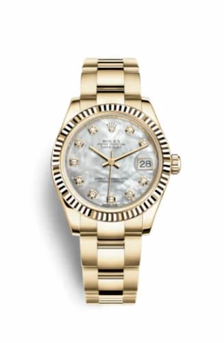 Rolex Datejust 31 Yellow Gold Fluted / Oyster / MOP 178278-0067 — фото часов Rolex Datejust 31 Yellow Gold Fluted / Oyster / MOP 178278-0067 — фото часов