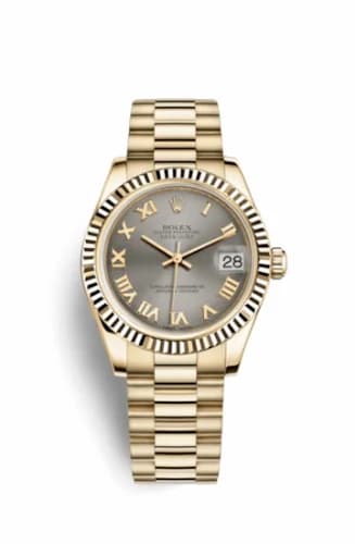 Rolex Datejust 31 Yellow Gold Fluted / President / Steel Roman 178278-0130 — фото часов Rolex Datejust 31 Yellow Gold Fluted / President / Steel Roman 178278-0130 — фото часов