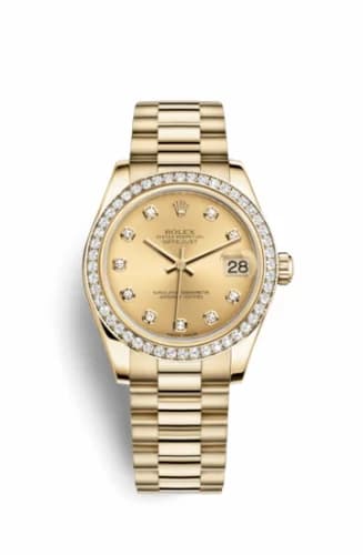 Rolex Datejust 31 Yellow Gold Diamond / President / Champagne Diamond 178288-0007 — фото часов Rolex Datejust 31 Yellow Gold Diamond / President / Champagne Diamond 178288-0007 — фото часов