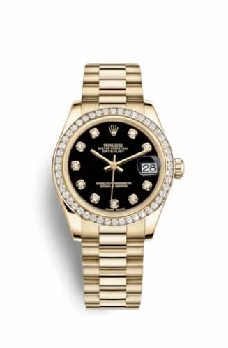 Rolex Datejust 31 Yellow Gold Diamond / President / Black Diamond 178288-0011 — фото часов Rolex Datejust 31 Yellow Gold Diamond / President / Black Diamond 178288-0011 — фото часов