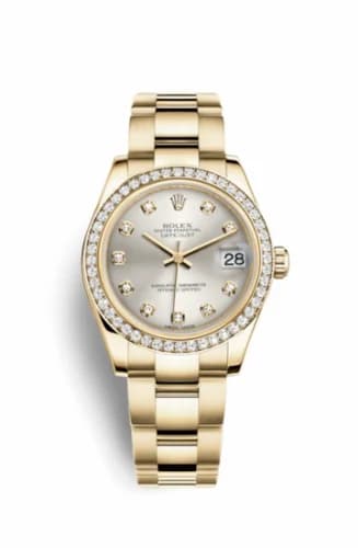 Rolex Datejust 31 Yellow Gold Diamond / Oyster / Silver Diamond 178288-0029 — фото часов Rolex Datejust 31 Yellow Gold Diamond / Oyster / Silver Diamond 178288-0029 — фото часов