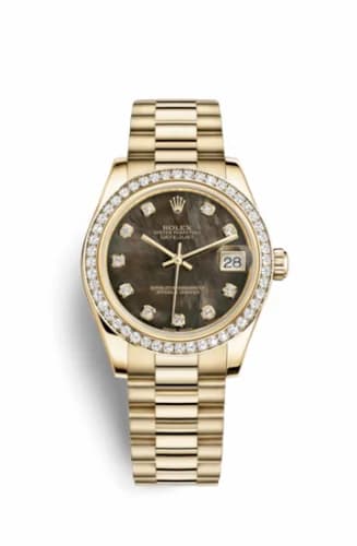 Rolex Datejust 31 Yellow Gold Diamond / President / Black MOP 178288-0045 — фото часов Rolex Datejust 31 Yellow Gold Diamond / President / Black MOP 178288-0045 — фото часов