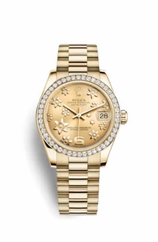Rolex Datejust 31 Yellow Gold Diamond / President / Champagne Floral 178288-0049 — фото часов Rolex Datejust 31 Yellow Gold Diamond / President / Champagne Floral 178288-0049 — фото часов
