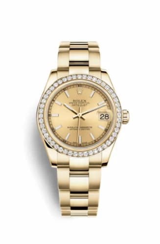 Rolex Datejust 31 Yellow Gold Diamond / Oyster / Champagne 178288-0059 — фото часов Rolex Datejust 31 Yellow Gold Diamond / Oyster / Champagne 178288-0059 — фото часов
