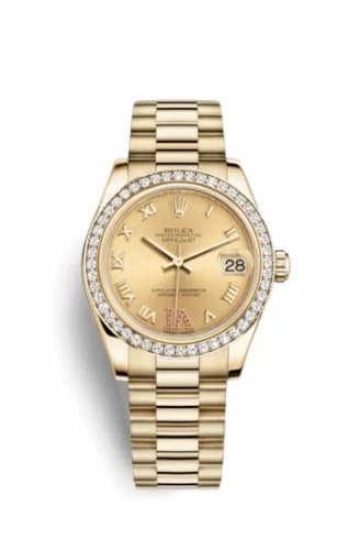 Rolex Datejust 31 Yellow Gold Diamond / President / Champagne Roman 178288-0064 — фото часов Rolex Datejust 31 Yellow Gold Diamond / President / Champagne Roman 178288-0064 — фото часов