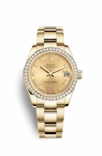 Rolex Datejust 31 Yellow Gold Diamond / Oyster / Champagne Roman 178288-0065 — фото часов Rolex Datejust 31 Yellow Gold Diamond / Oyster / Champagne Roman 178288-0065 — фото часов