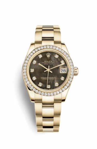Rolex Datejust 31 Yellow Gold Diamond / Oyster / Black MOP 178288-0070 — фото часов Rolex Datejust 31 Yellow Gold Diamond / Oyster / Black MOP 178288-0070 — фото часов