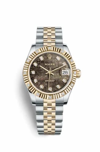 Rolex Datejust 31 Rolesor Yellow Fluted Diamond / Jubilee / Black MOP Computer 178313-0026 — фото часов Rolex Datejust 31 Rolesor Yellow Fluted Diamond / Jubilee / Black MOP Computer 178313-0026 — фото часов