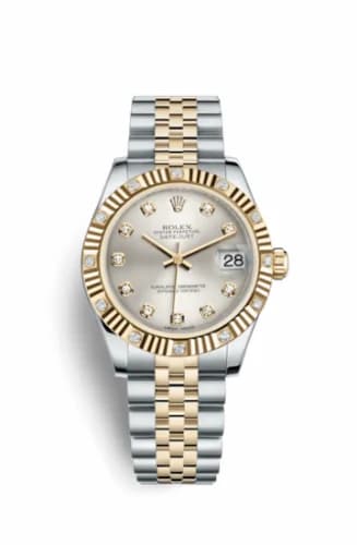 Rolex Datejust 31 Rolesor Yellow Fluted Diamond / Jubilee / Silver Diamond 178313-0027 — фото часов Rolex Datejust 31 Rolesor Yellow Fluted Diamond / Jubilee / Silver Diamond 178313-0027 — фото часов