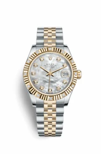 Rolex Datejust 31 Rolesor Yellow Fluted Diamond / Jubilee / MOP 178313-0035 — фото часов Rolex Datejust 31 Rolesor Yellow Fluted Diamond / Jubilee / MOP 178313-0035 — фото часов