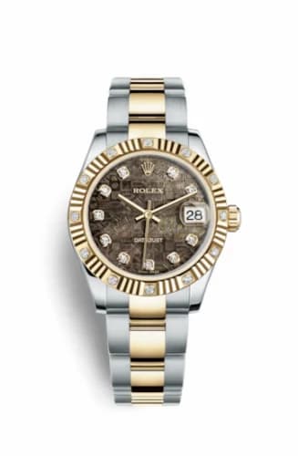 Rolex Datejust 31 Rolesor Yellow Fluted Diamond / Oyster / Black MOP Computer 178313-0054 — фото часов Rolex Datejust 31 Rolesor Yellow Fluted Diamond / Oyster / Black MOP Computer 178313-0054 — фото часов
