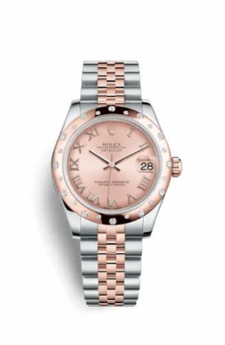 Rolex Datejust 31 Rolesor Everose Domed Diamond / Jubilee / Pink Roman 178341-0003 — фото часов Rolex Datejust 31 Rolesor Everose Domed Diamond / Jubilee / Pink Roman 178341-0003 — фото часов
