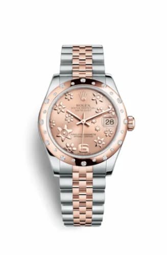 Rolex Datejust 31 Rolesor Everose Domed Diamond / Jubilee / Pink Floral 178341-0006 — фото часов Rolex Datejust 31 Rolesor Everose Domed Diamond / Jubilee / Pink Floral 178341-0006 — фото часов