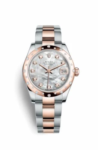 Rolex Datejust 31 Rolesor Everose Domed Diamond / Oyster / MOP 178341-0018 — фото часов Rolex Datejust 31 Rolesor Everose Domed Diamond / Oyster / MOP 178341-0018 — фото часов
