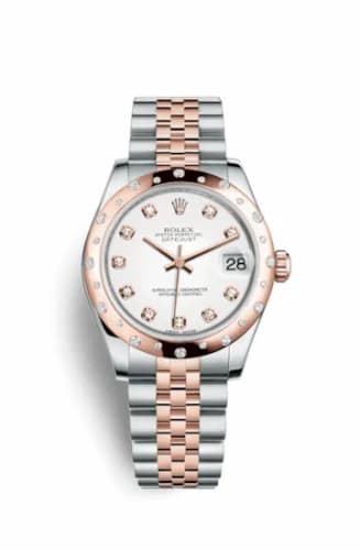 Rolex Datejust 31 Rolesor Everose Domed Diamond / Jubilee / White Diamond 178341-0044 — фото часов Rolex Datejust 31 Rolesor Everose Domed Diamond / Jubilee / White Diamond 178341-0044 — фото часов