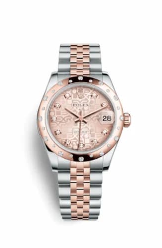 Rolex Datejust 31 Rolesor Everose Domed Diamond / Jubilee / Pink Computer 178341-0047 — фото часов Rolex Datejust 31 Rolesor Everose Domed Diamond / Jubilee / Pink Computer 178341-0047 — фото часов