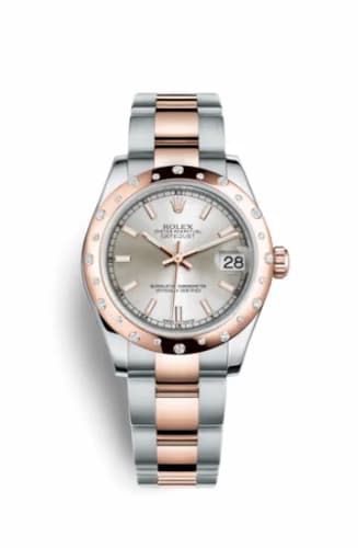 Rolex Datejust 31 Rolesor Everose Domed Diamond / Oyster / Silver 178341-0058 — фото часов Rolex Datejust 31 Rolesor Everose Domed Diamond / Oyster / Silver 178341-0058 — фото часов