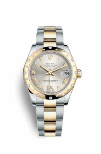 Rolex Datejust 31 Rolesor Yellow Domed Diamond / Oyster / Silver Roman 178343-0002 — фото часов Rolex Datejust 31 Rolesor Yellow Domed Diamond / Oyster / Silver Roman 178343-0002 — фото часов