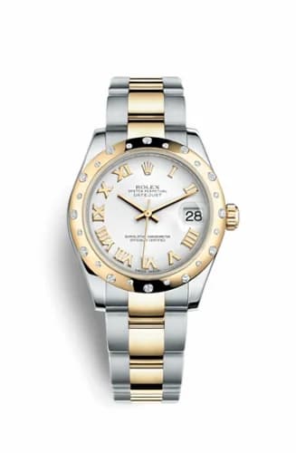 Rolex Datejust 31 Rolesor Yellow Domed Diamond / Oyster / White Roman 178343-0004 — фото часов Rolex Datejust 31 Rolesor Yellow Domed Diamond / Oyster / White Roman 178343-0004 — фото часов