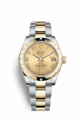 Rolex Datejust 31 Rolesor Yellow Domed Diamond / Oyster / Champagne Roman 178343-0005 — фото часов Rolex Datejust 31 Rolesor Yellow Domed Diamond / Oyster / Champagne Roman 178343-0005 — фото часов