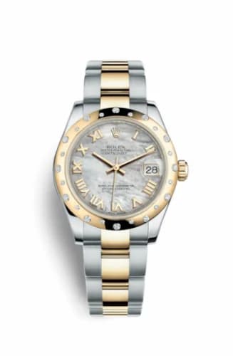 Rolex Datejust 31 Rolesor Yellow Domed Diamond / Oyster / MOP Roman 178343-0007 — фото часов Rolex Datejust 31 Rolesor Yellow Domed Diamond / Oyster / MOP Roman 178343-0007 — фото часов