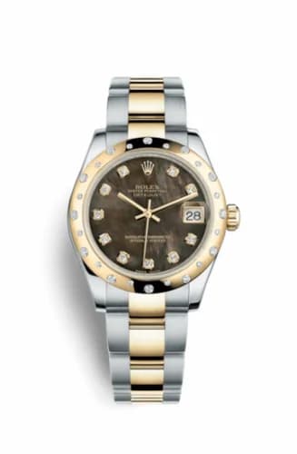 Rolex Datejust 31 Rolesor Yellow Domed Diamond / Oyster / Black MOP 178343-0008 — фото часов Rolex Datejust 31 Rolesor Yellow Domed Diamond / Oyster / Black MOP 178343-0008 — фото часов
