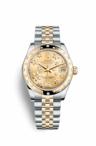 Rolex Datejust 31 Rolesor Yellow Domed Diamond / Jubilee / Champagne Floral 178343-0013 — фото часов Rolex Datejust 31 Rolesor Yellow Domed Diamond / Jubilee / Champagne Floral 178343-0013 — фото часов