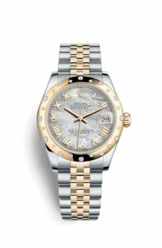 Rolex Datejust 31 Rolesor Yellow Domed Diamond / Jubilee / MOP Roman 178343-0015 — фото часов Rolex Datejust 31 Rolesor Yellow Domed Diamond / Jubilee / MOP Roman 178343-0015 — фото часов