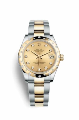 Rolex Datejust 31 Rolesor Yellow Domed Diamond / Oyster / Champagne Diamond 178343-0020 — фото часов Rolex Datejust 31 Rolesor Yellow Domed Diamond / Oyster / Champagne Diamond 178343-0020 — фото часов