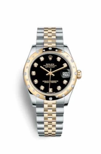 Rolex Datejust 31 Rolesor Yellow Domed Diamond / Jubilee / Black Diamond 178343-0024 — фото часов Rolex Datejust 31 Rolesor Yellow Domed Diamond / Jubilee / Black Diamond 178343-0024 — фото часов