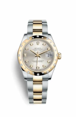 Rolex Datejust 31 Rolesor Yellow Domed Diamond / Oyster / Silver Diamond 178343-0042 — фото часов Rolex Datejust 31 Rolesor Yellow Domed Diamond / Oyster / Silver Diamond 178343-0042 — фото часов
