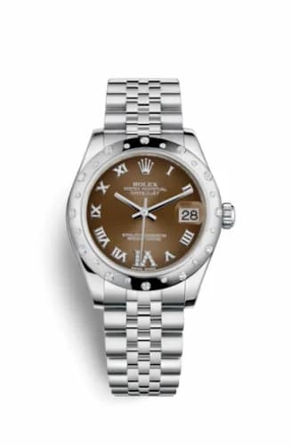 Rolex Datejust 31 Stainless Steel Domed Diamond / Jubilee / Bronze - Roman 178344-0001 — фото часов Rolex Datejust 31 Stainless Steel Domed Diamond / Jubilee / Bronze - Roman 178344-0001 — фото часов