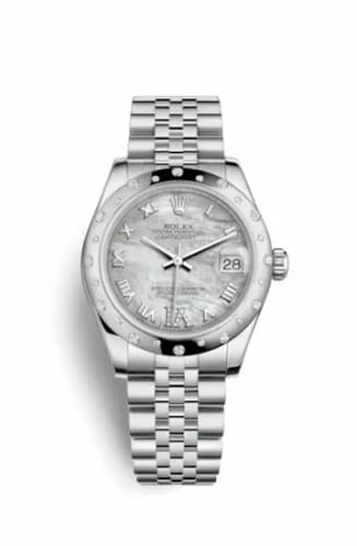 Rolex Datejust 31 Stainless Steel Domed Diamond / Jubilee / MOP - Roman 178344-0004 — фото часов Rolex Datejust 31 Stainless Steel Domed Diamond / Jubilee / MOP - Roman 178344-0004 — фото часов