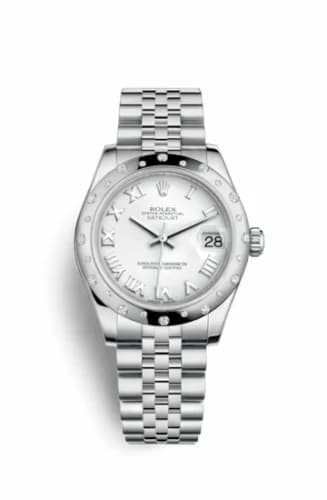 Rolex Datejust 31 Stainless Steel Domed Diamond / Jubilee / White Roman 178344-0005 — фото часов Rolex Datejust 31 Stainless Steel Domed Diamond / Jubilee / White Roman 178344-0005 — фото часов