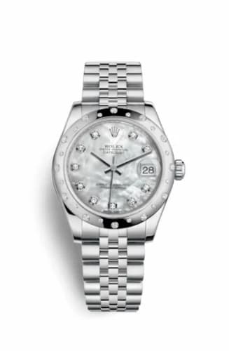 Rolex Datejust 31 Stainless Steel Domed Diamond / Jubilee / MOP 178344-0006 — фото часов Rolex Datejust 31 Stainless Steel Domed Diamond / Jubilee / MOP 178344-0006 — фото часов