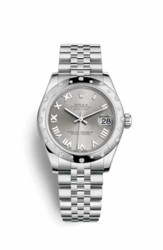 Rolex Datejust 31 Stainless Steel Domed Diamond / Jubilee / Rhodium - Roman 178344-0010 — фото часов Rolex Datejust 31 Stainless Steel Domed Diamond / Jubilee / Rhodium - Roman 178344-0010 — фото часов
