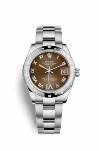 Rolex Datejust 31 Stainless Steel Domed Diamond / Oyster / Bronze - Roman 178344-0017 — фото часов Rolex Datejust 31 Stainless Steel Domed Diamond / Oyster / Bronze - Roman 178344-0017 — фото часов